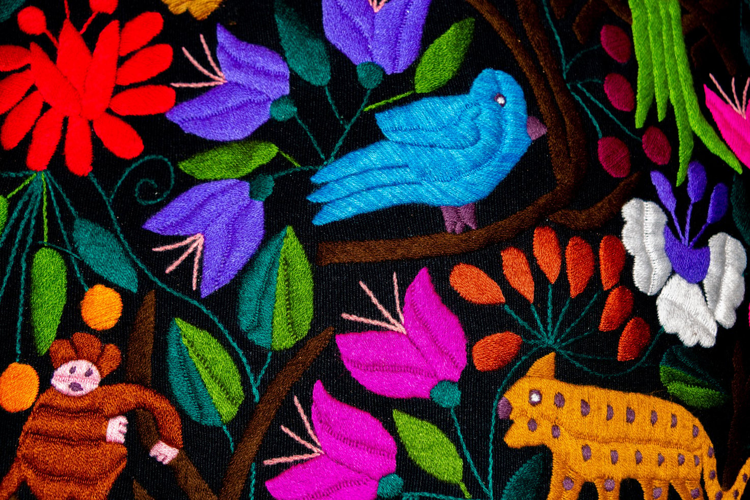 Traditional Handmade Textile from Zinacantan, Chiapas